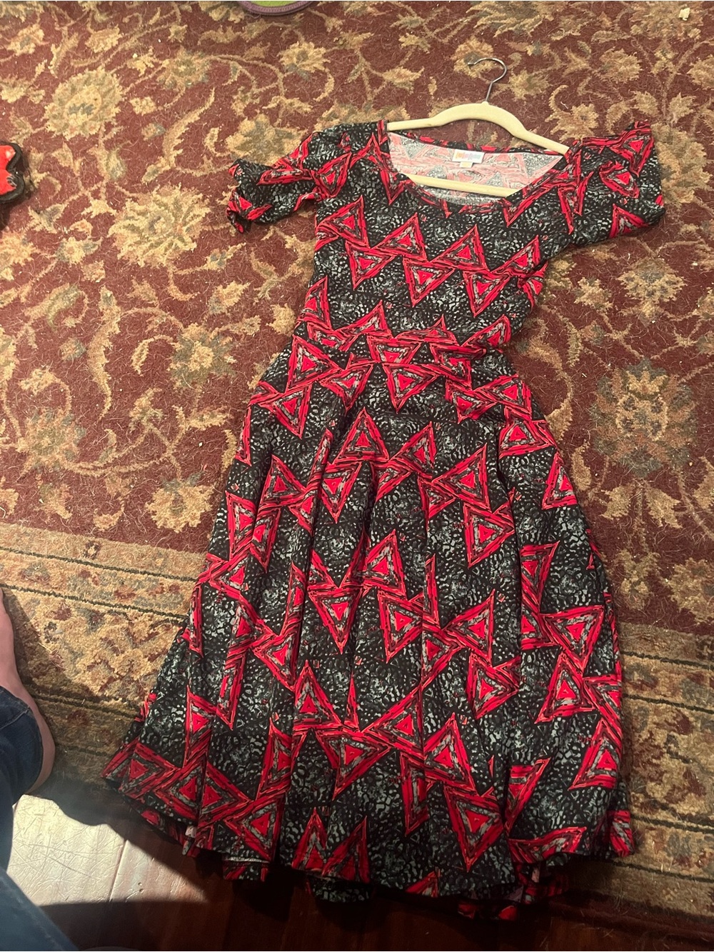 LuLaRoe Nicole Fit-and-Flare Dress Size XXS